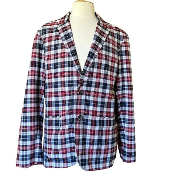 Travis Mathew Men’s Blazer Multicolor Red/White/Blue Size XL NWT - Picture 7 of 8